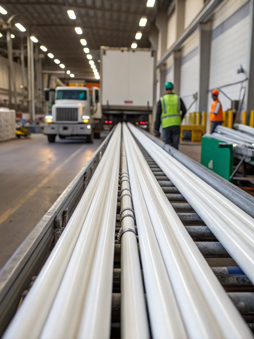 A modern recycling plant with advanced sorting technology, showcasing innovation and efficiency in waste management.